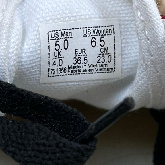 Vans Suede Canvas Colorblock Shoes size 6.5 - Picture 6 of 8